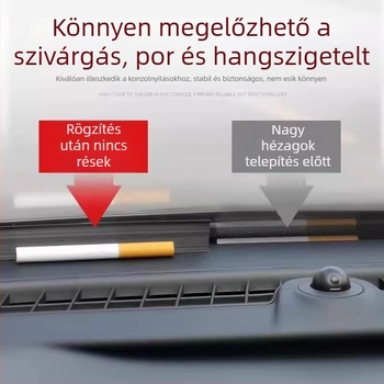 Xpeng központi műszerfalához illeszthető gumitömítő szalag, szilikon anyag, modell: Xpeng central control sealing strip