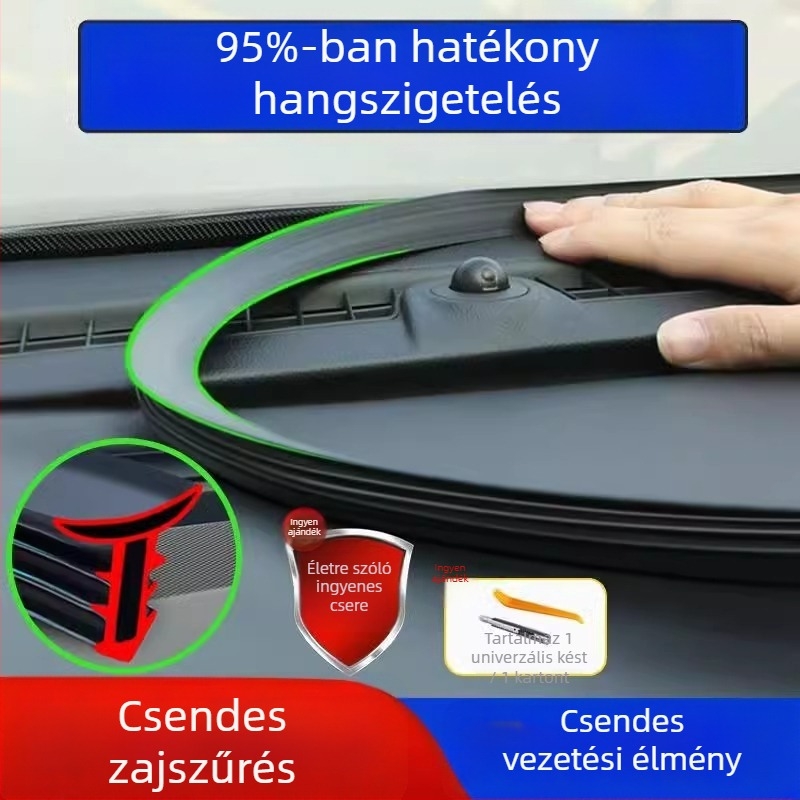 Xpeng központi műszerfalához illeszthető gumitömítő szalag, szilikon anyag, modell: Xpeng central control sealing strip
