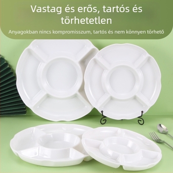 Melaminból készült szeparációs korong, kör alakú, glazúrozott felület, nyomtatott logóval