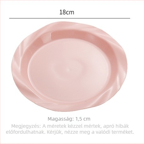Tészta tál, kör alakú, műanyag, zománcos felület, mikróban nem használható, logónyomtatás elérhető