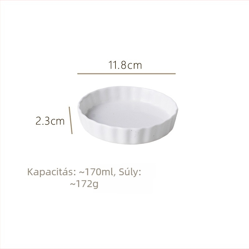 Porcelán pizza tepsi, kerek formájú, mikrohullámú sütőben használható, logó nyomtatás elérhető