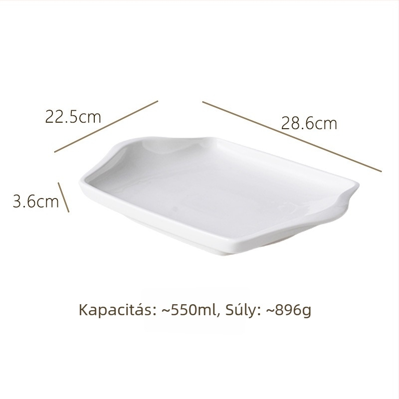 Porcelán pizza tepsi, kerek formájú, mikrohullámú sütőben használható, logó nyomtatás elérhető