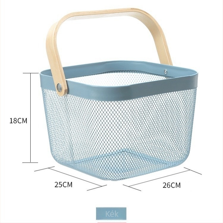 Rozsdamentes acél szárítókosár zöldségek és gyümölcsök számára – konyhai tároló, modern minimalist dizájn