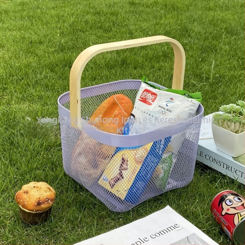 Rozsdamentes acél szárítókosár zöldségek és gyümölcsök számára – konyhai tároló, modern minimalist dizájn