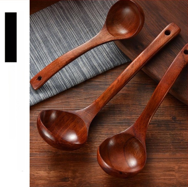 Fából készült kanál, japán stílus, Blessed márka, logónyomtatás, testreszabás elérhető