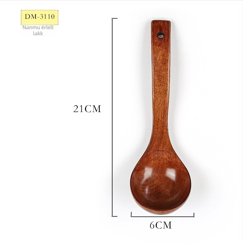 Fából készült kanál, japán stílus, Blessed márka, logónyomtatás, testreszabás elérhető
