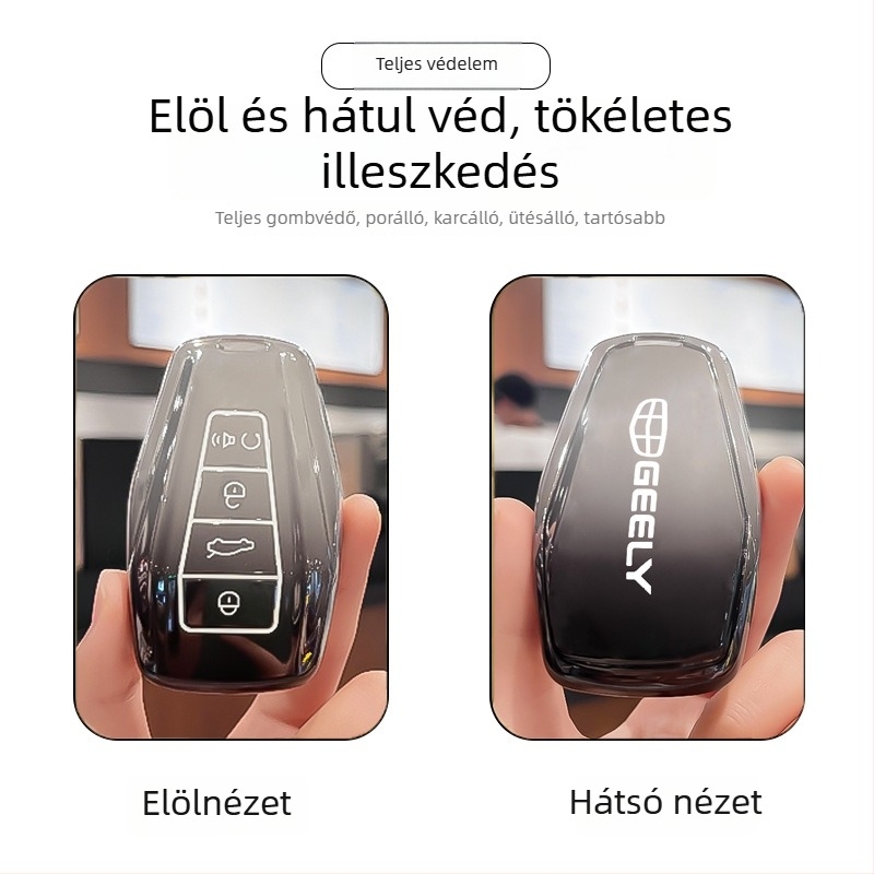 Geely kulcsfedél – TPU anyag, egyszerű stílus, Divine business márka