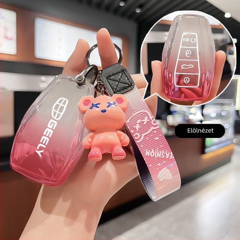 Geely kulcsfedél – TPU anyag, egyszerű stílus, Divine business márka