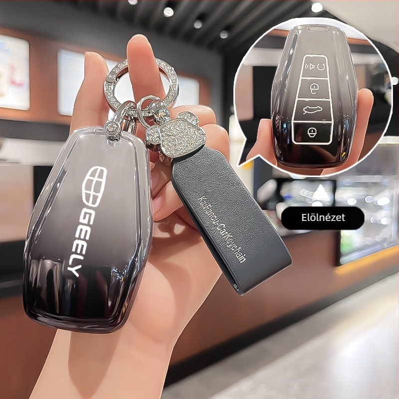 Geely kulcsfedél – TPU anyag, egyszerű stílus, Divine business márka
