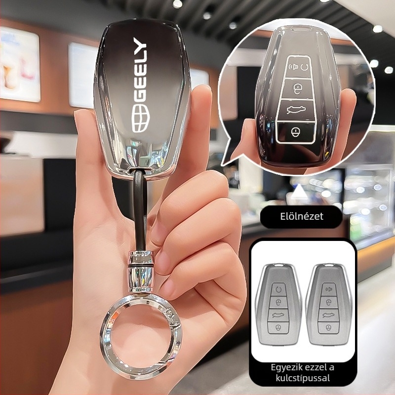 Geely kulcsfedél – TPU anyag, egyszerű stílus, Divine business márka