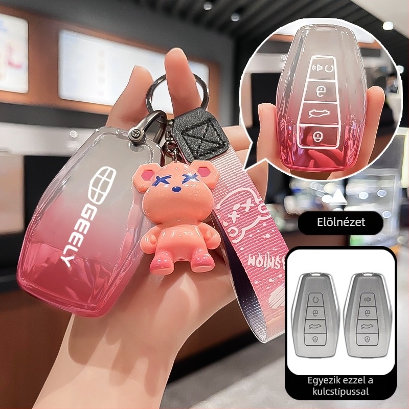 Geely kulcsfedél – TPU anyag, egyszerű stílus, Divine business márka
