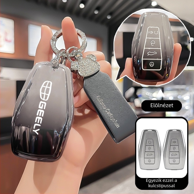 Geely kulcsfedél – TPU anyag, egyszerű stílus, Divine business márka