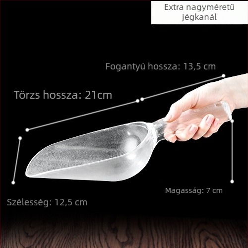Főzőlapát PC műanyag fogantyúval, csúszásmentes, modern letisztult stílus (Anyag: Plastika; Fogantyú: PC műanyag; Funkció: csúszásmentes; Stílus: modern letisztult)