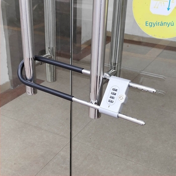 Qingshang jelszavas zár üvegajtókhoz és tolóajtókhoz, U-alakú zár a lopás ellen, hosszabbított záró változat boltok és irodák számára