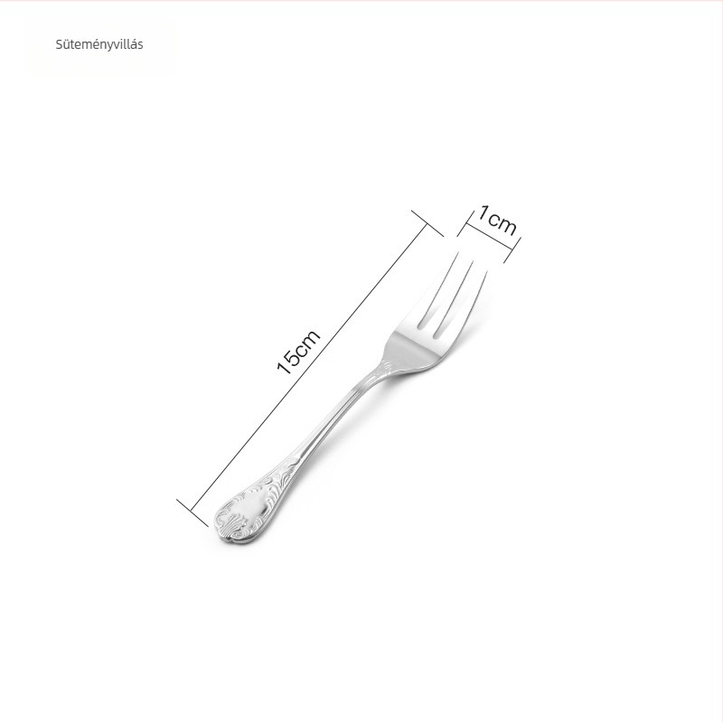 Öt darabos étkészlet 304 rozsdamentes acélból, Earl Series No.1, tükörfényes felület, Light Luxury stílus