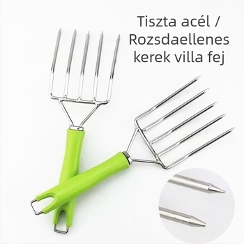 Rozsdamentes acél babcsíra- és rizstészta villa — kézzel készített, vízzel csiszolt felület, 201 rozsdamentes acél, modern egyszerű stílus