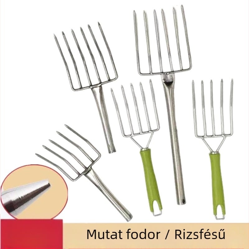 Rozsdamentes acél babcsíra- és rizstészta villa — kézzel készített, vízzel csiszolt felület, 201 rozsdamentes acél, modern egyszerű stílus