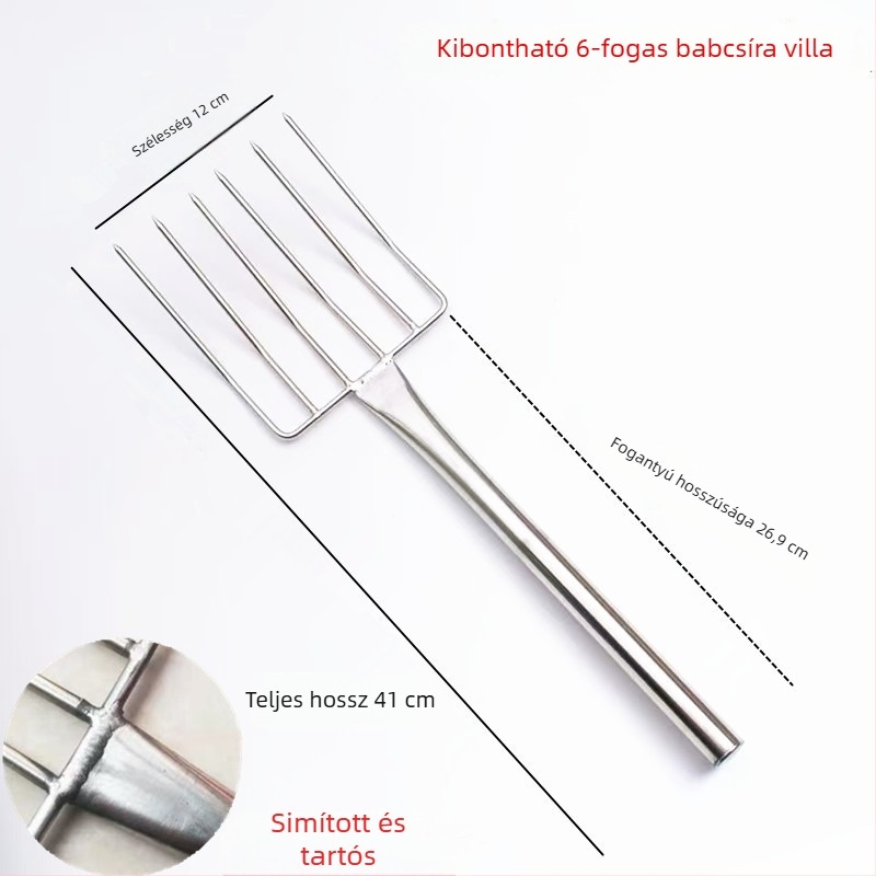 Rozsdamentes acél babcsíra- és rizstészta villa — kézzel készített, vízzel csiszolt felület, 201 rozsdamentes acél, modern egyszerű stílus