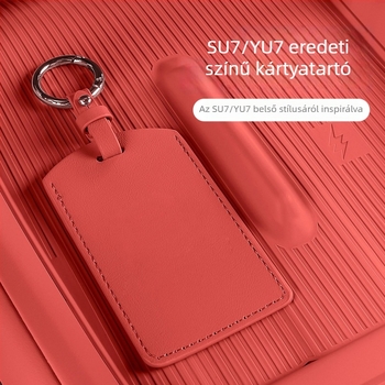 Xiaomi SU7 / Yu7 Autókulcs Tok - Mikroszálas bőr, Minimalista Stílus, Védő Héj, Coolness