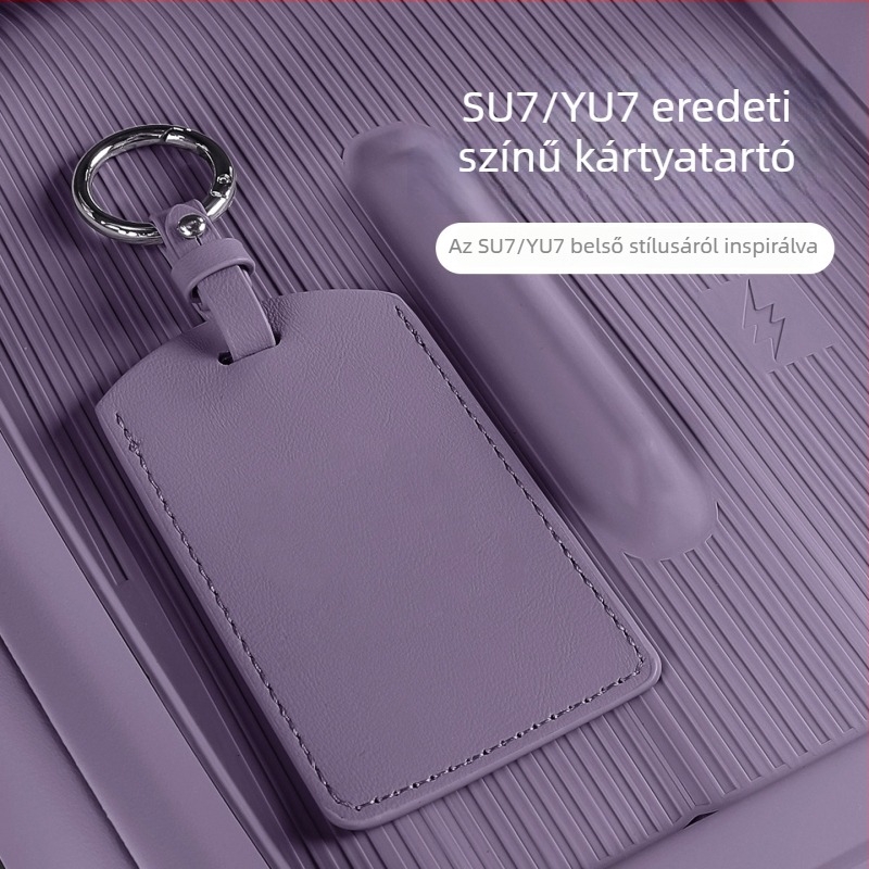 Xiaomi SU7 / Yu7 Autókulcs Tok - Mikroszálas bőr, Minimalista Stílus, Védő Héj, Coolness