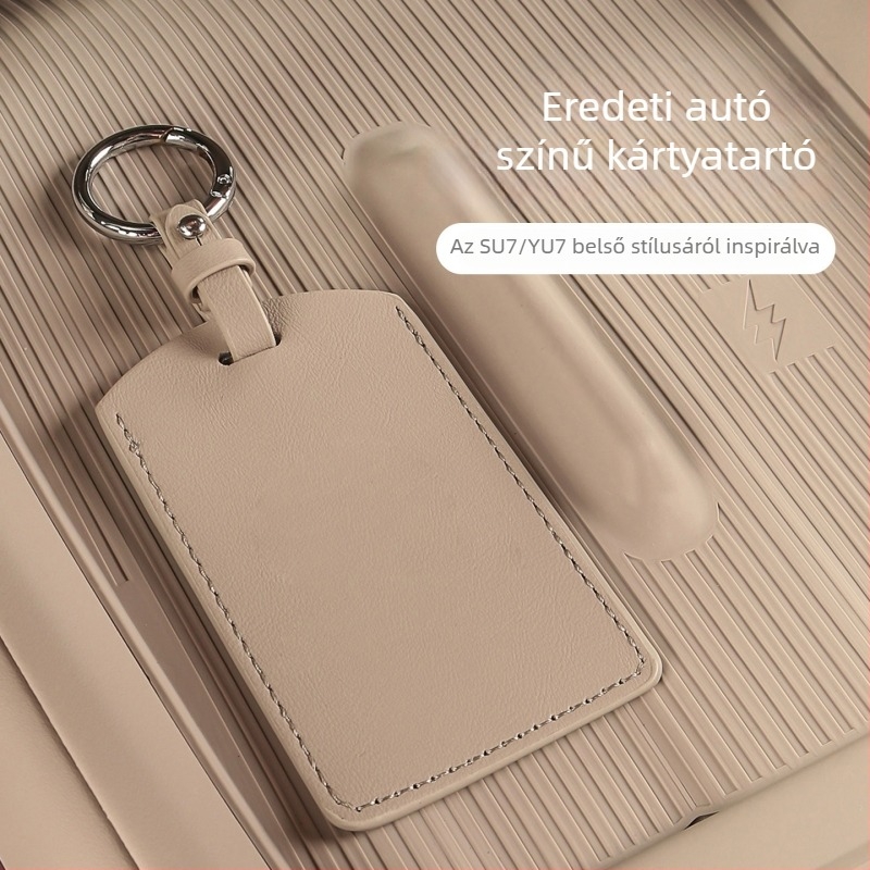 Xiaomi SU7 / Yu7 Autókulcs Tok - Mikroszálas bőr, Minimalista Stílus, Védő Héj, Coolness