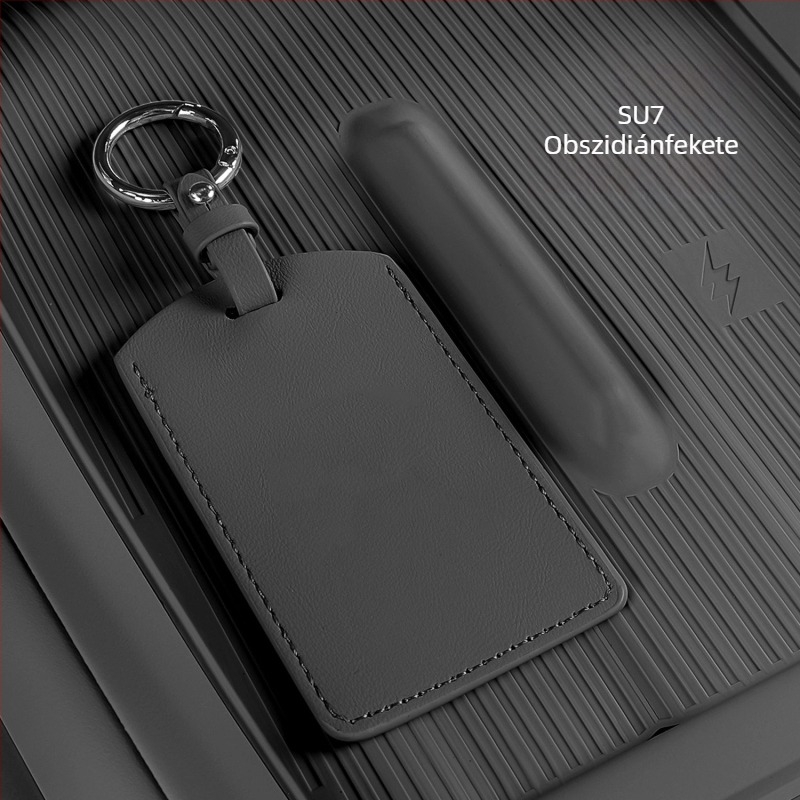 Xiaomi SU7 / Yu7 Autókulcs Tok - Mikroszálas bőr, Minimalista Stílus, Védő Héj, Coolness
