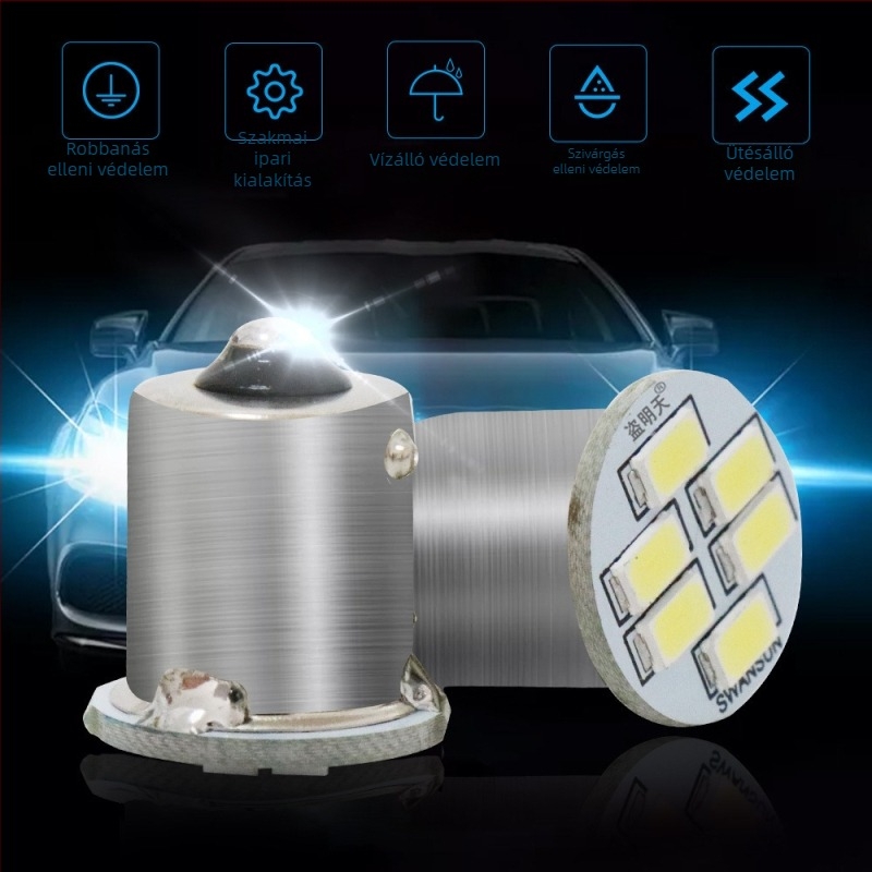 24V-es teherautó LED hátsó lámpa, 6-LED modul, 3W, tartós