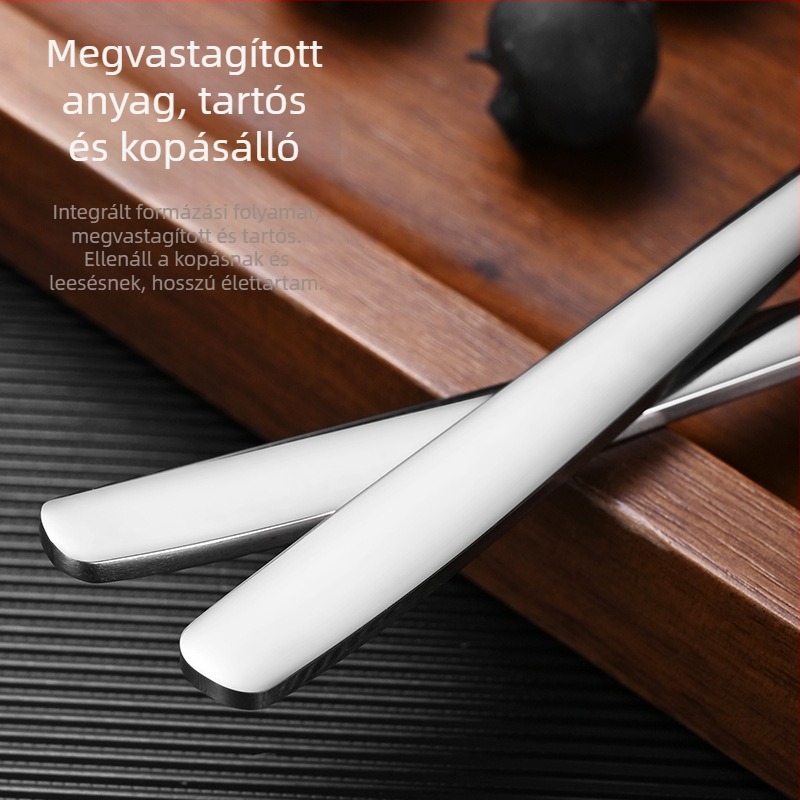 304 rozsdamentes acél leveskanál, felnőtteknek, tükörfényes felület, modern egyszerű stílus