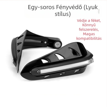 Astront LED fehér sáv alakú irányjelző lámpa kormányvédővel, terepmotorokhoz