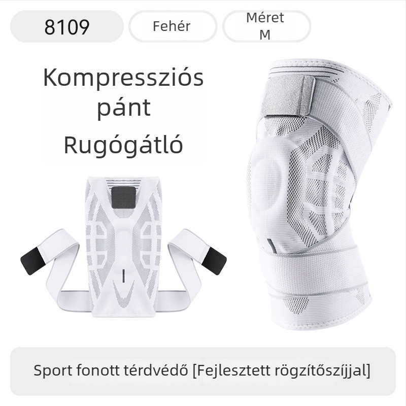 Kötött térdvédők pántokkal – felnőtteknek, minden sporthoz