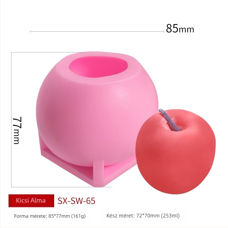 Szilikon torta- és gyertyakészítő forma, kör alakú, szilikon anyag, sütéshez és díszítéshez