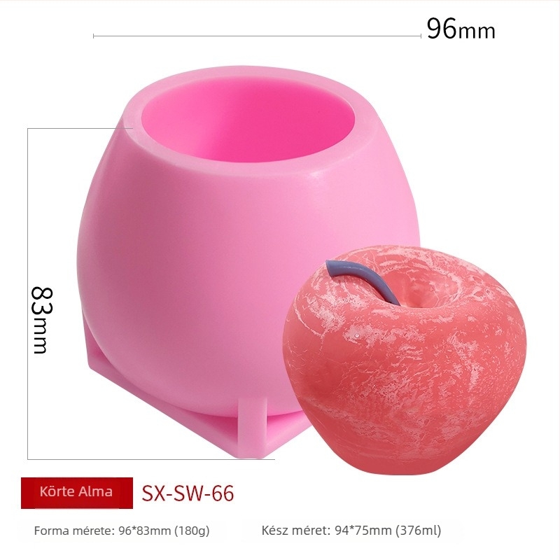 Szilikon torta- és gyertyakészítő forma, kör alakú, szilikon anyag, sütéshez és díszítéshez