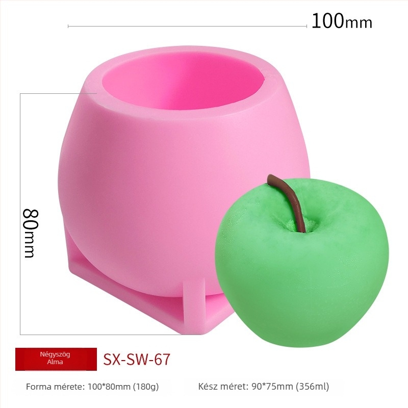 Szilikon torta- és gyertyakészítő forma, kör alakú, szilikon anyag, sütéshez és díszítéshez