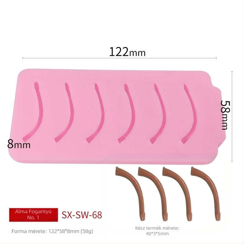 Szilikon torta- és gyertyakészítő forma, kör alakú, szilikon anyag, sütéshez és díszítéshez