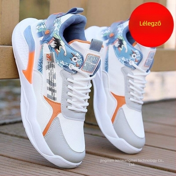 Loaferek mikroszálas bőrből készült felsőrésszel, mintázat rajzfilmfigurák és csíkok, fűzős zárású, gumitalp