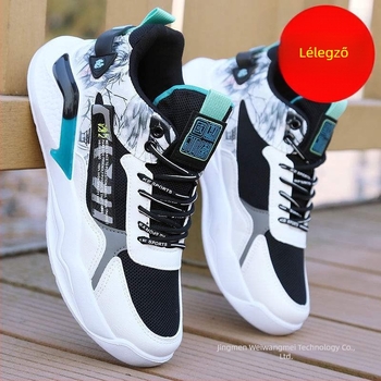 Loaferek mikroszálas bőrből készült felsőrésszel, mintázat rajzfilmfigurák és csíkok, fűzős zárású, gumitalp