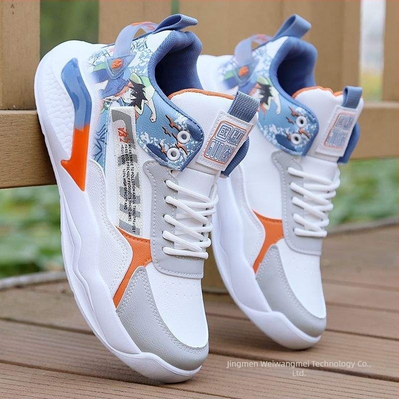 Loaferek mikroszálas bőrből készült felsőrésszel, mintázat rajzfilmfigurák és csíkok, fűzős zárású, gumitalp