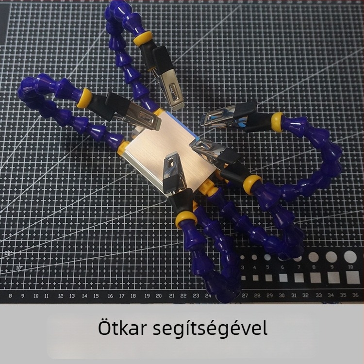 Többcélú T12 forrasztóállvány platformos tartóval és fogantyúval PCB-karbantartáshoz, modell ltao649517884247