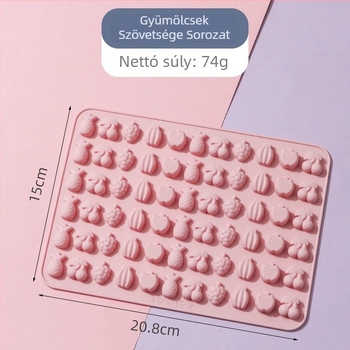 Szilikon csokoládé forma, szabálytalan alakú, sütő- és torta forma