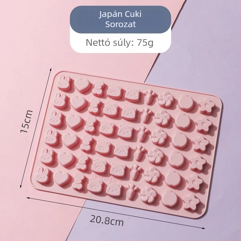 Szilikon csokoládé forma, szabálytalan alakú, sütő- és torta forma