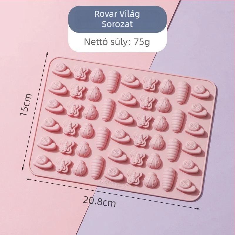 Szilikon csokoládé forma, szabálytalan alakú, sütő- és torta forma