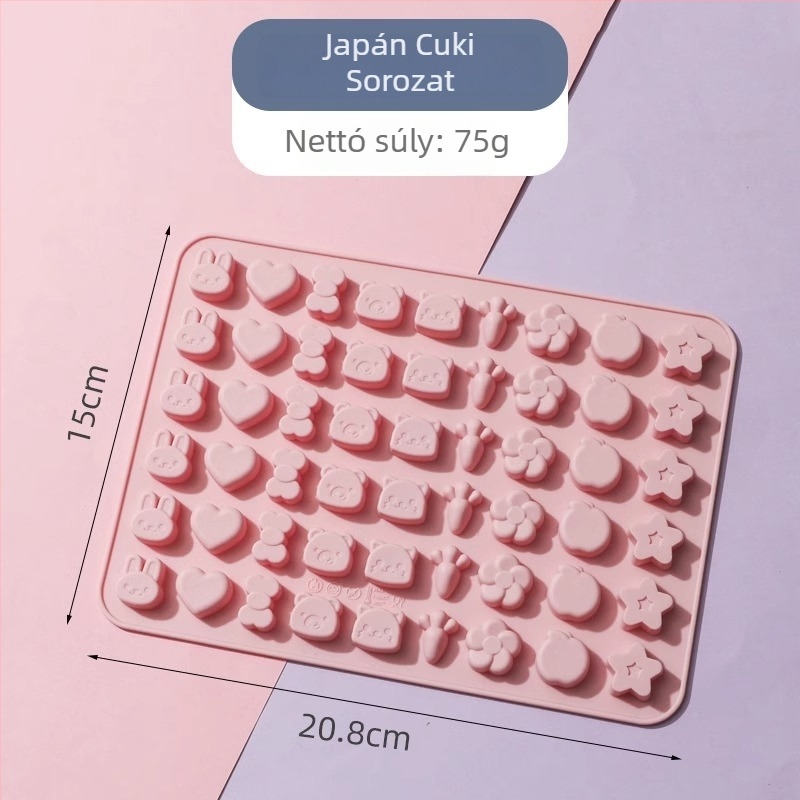 Szilikon csokoládé forma, szabálytalan alakú, sütő- és torta forma