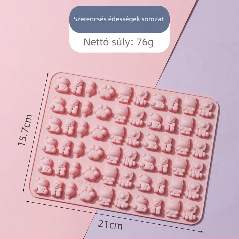 Szilikon csokoládé forma, szabálytalan alakú, sütő- és torta forma