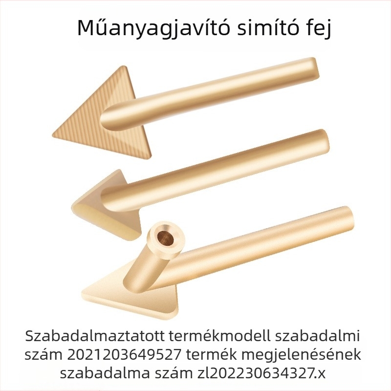 Elektromos műanyag javító eszköz autó lökhárítójához, simítás és melegítés, réz háromszög fej