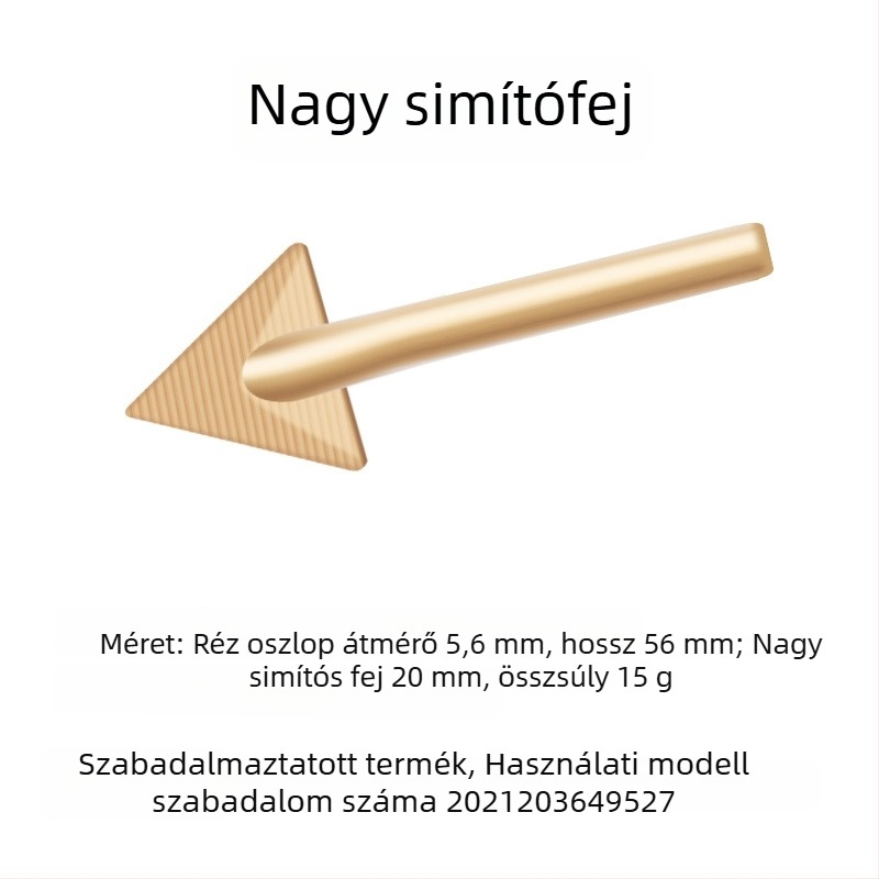 Elektromos műanyag javító eszköz autó lökhárítójához, simítás és melegítés, réz háromszög fej