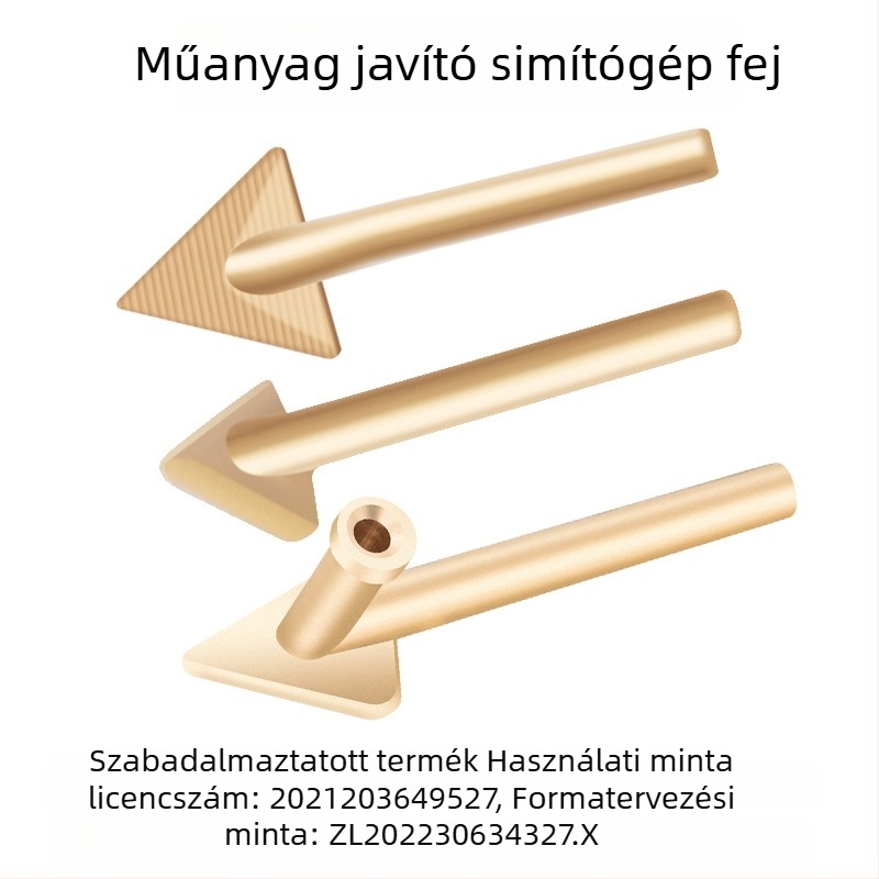 Elektromos műanyag javító eszköz autó lökhárítójához, simítás és melegítés, réz háromszög fej