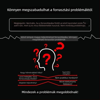 Forrasztópáka gumírozott fogantyúval, 220–240V, elektromos felmelegítés, hegesztéshez és javításhoz