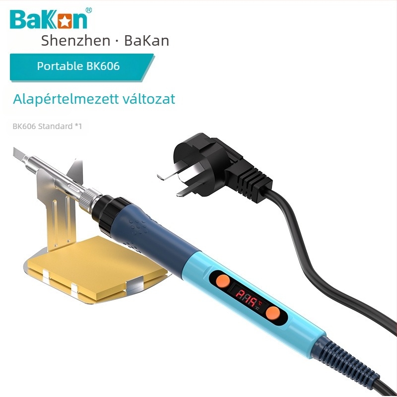 BAKON BK606 állítható hőmérsékletű forrasztópáka, 90W, 230V, dugvillás, telefonjavításhoz