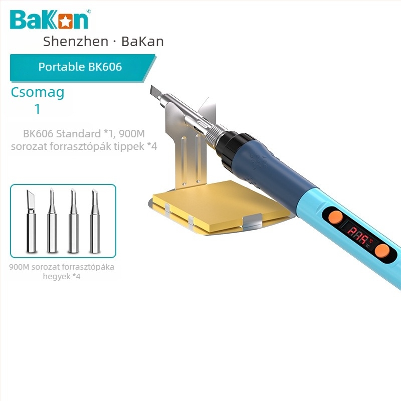 BAKON BK606 állítható hőmérsékletű forrasztópáka, 90W, 230V, dugvillás, telefonjavításhoz