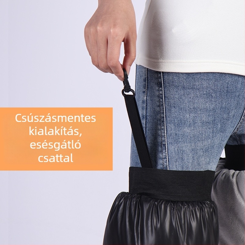 Téli kerékpáros nadrág térdvédőkkel, szélvédett és vízálló, felnőtteknek, poliészter anyag